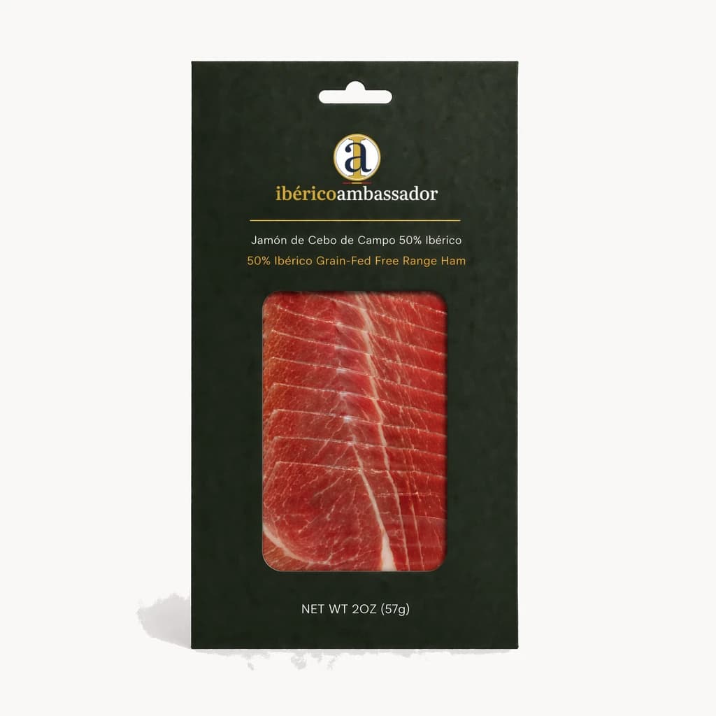 Hand-Sliced Pasture-Raised Ibérico Ham · 2 oz Packs